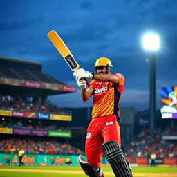 Glenn Maxwell, the famous Australian cricketer, in action during an IPL match as part of the Sunrisers Hyderabad team