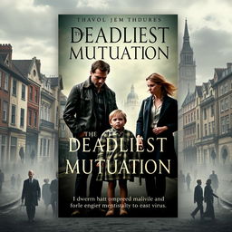 A captivating book cover design for a novel titled 'The Deadliest Mutation'