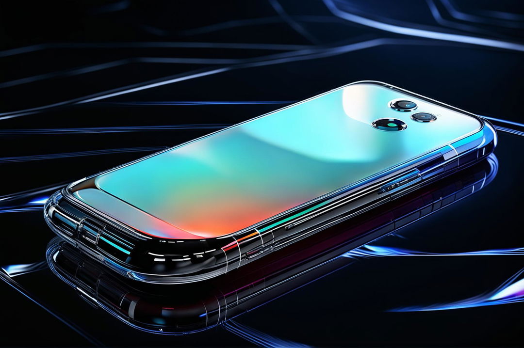 A 32k resolution product photography image of a futuristic phone concept