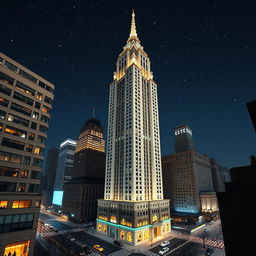 A stunning high-resolution image of the Chrysler Building in New York City, showcasing its iconic Art Deco architecture