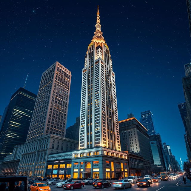 A stunning high-resolution image of the Chrysler Building in New York City, showcasing its iconic Art Deco architecture