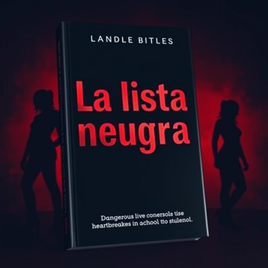 A captivating book cover for a list titled 'La lista negra', featuring a subtitle in small font at the top reading 'YourWritesss07'