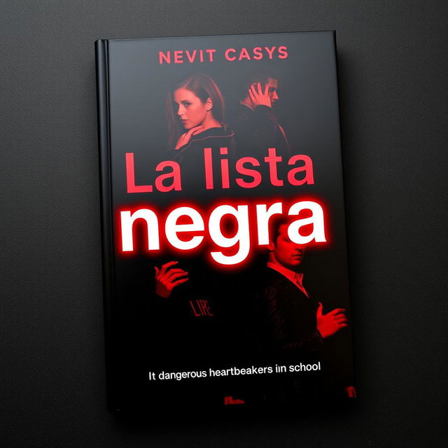 A captivating book cover for a list titled 'La lista negra', featuring a subtitle in small font at the top reading 'YourWritesss07'