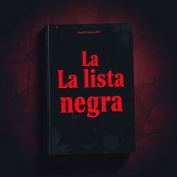A striking book cover for a student list titled 'La lista negra', featuring a small subtitle at the top that reads 'YourWritesss07'