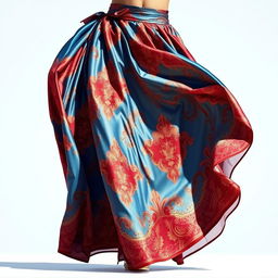 An elegant and stylish skirt showcased in a bright and vibrant background