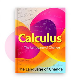 A captivating and educational calculus book cover featuring a vibrant color scheme