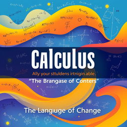 A captivating and educational calculus book cover featuring a vibrant color scheme
