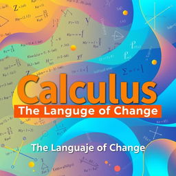 A captivating and educational calculus book cover featuring a vibrant color scheme