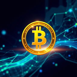 A stunning avatar for a cryptocurrency channel, featuring a sleek and modern design