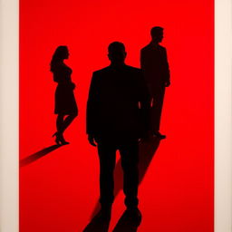 A striking visual featuring the shadow of a man prominently positioned in the foreground, creating a strong sense of presence