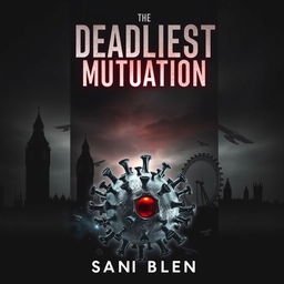 A captivating book cover design for a novel titled 'The Deadliest Mutation'