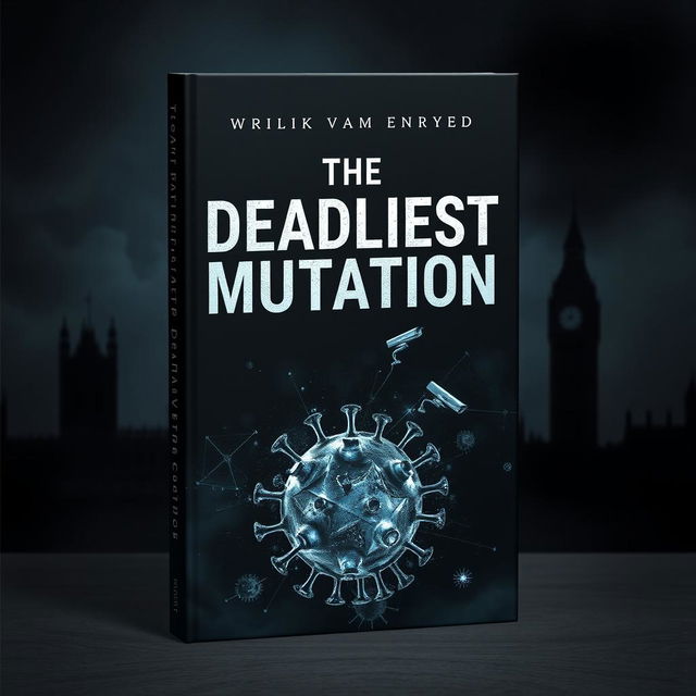 A captivating book cover design for a novel titled 'The Deadliest Mutation'