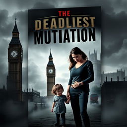 A dramatic and thought-provoking book cover design for a novel titled 'The Deadliest Mutation'