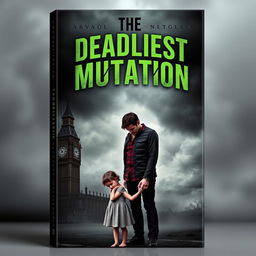 A dramatic and thought-provoking book cover design for a novel titled 'The Deadliest Mutation'
