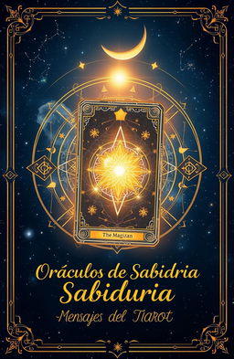 A mystical digital illustration featuring cosmic and esoteric elements