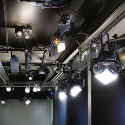 A wide variety of light systems including ambient lights, theatrical spotlights, and residential lighting setups