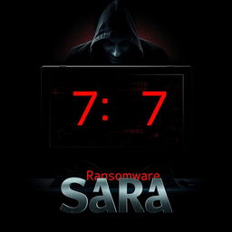A gripping movie art cover for the film titled 'Sara'