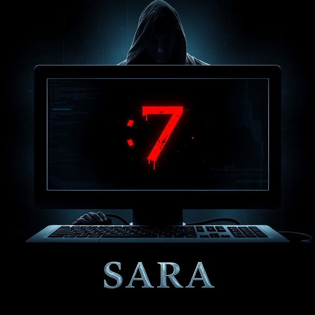 A gripping movie art cover for the film titled 'Sara'