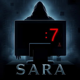 A gripping movie art cover for the film titled 'Sara'