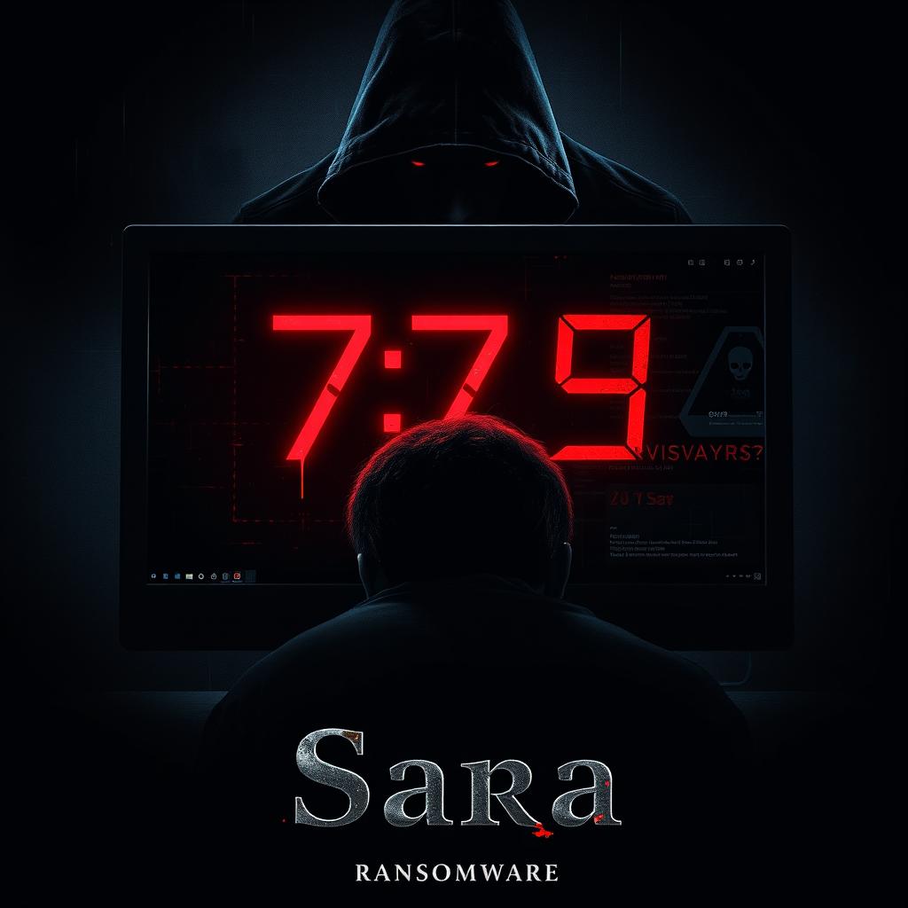 A gripping movie art cover for the film titled 'Sara'