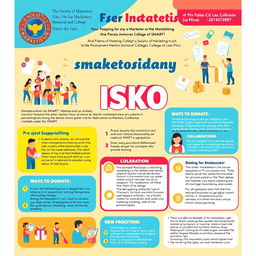 Design a long-format poster for the donation drive 'Piso Para sa Marketistang Isko' led by The Society of Marketers - SMART at Dr