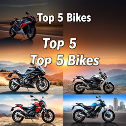 A stunning and detailed visual representation of the top 5 bikes in the world
