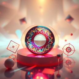 A stunning artistic representation of a divergent lens, showcasing its unique optical properties