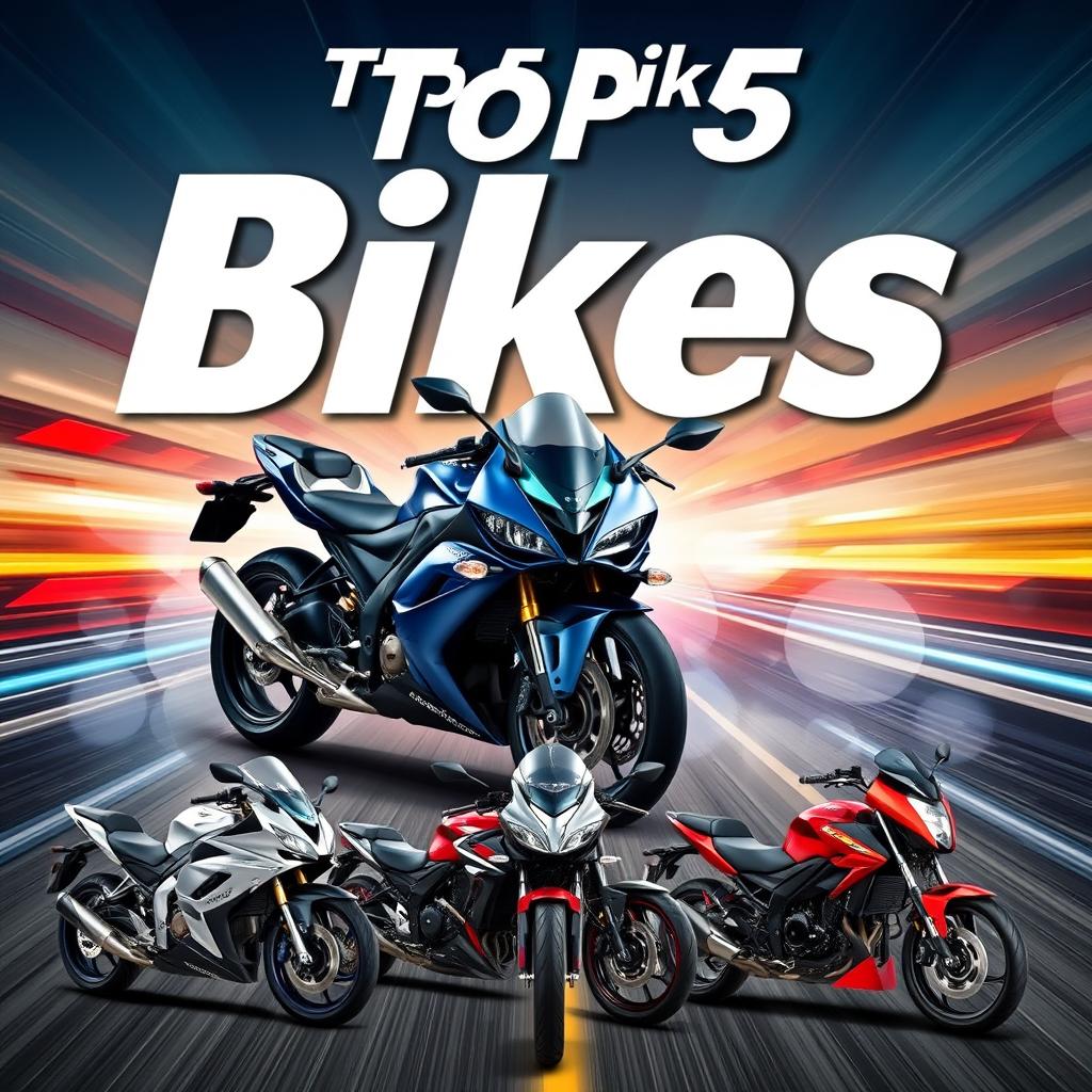 A visual compilation featuring the top 5 bikes in the world, showcasing their sleek designs and powerful features