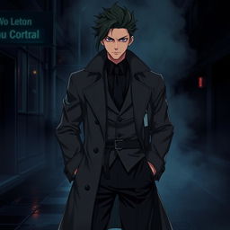 A complex and manipulative antagonist character named Kuroshi, who exudes power and enigma