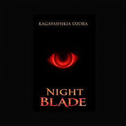 An eye-catching novel cover design featuring a solid black background that highlights the central elements