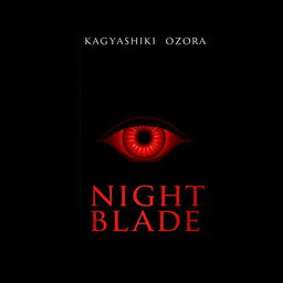 An eye-catching novel cover design featuring a solid black background that highlights the central elements