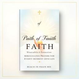 Cover design for a religious ebook called 'Path of Faith: Miraculous Prayers for Every Moment of Life'