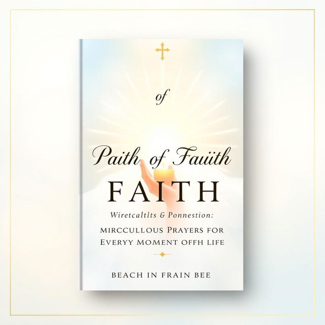 Cover design for a religious ebook called 'Path of Faith: Miraculous Prayers for Every Moment of Life'