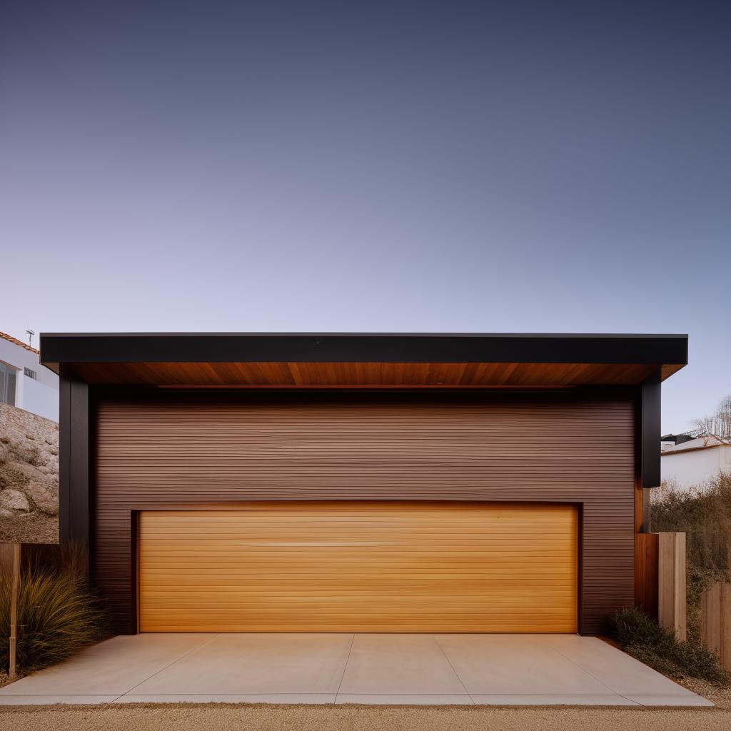 A two-story house with the entire ground floor designed as a garage