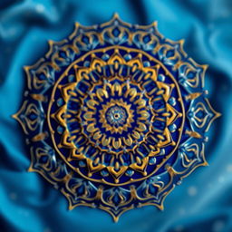 A captivating and unforgettable design featuring an intricate, swirling mandala pattern that symbolizes unity and harmony