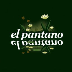 A stylish and modern logo featuring the words "el pantano" in bold, artistic typography