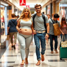 A sexy long curvy hourglass shaped girl with medium breasts and very low, very wide fat saddle bag bimbo hips, featuring long, shapely thick legs
