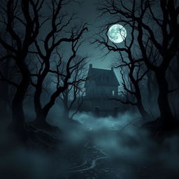 A dark and foreboding background for a horror movie