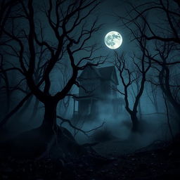A dark and foreboding background for a horror movie