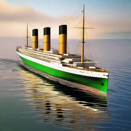 A high-resolution digital art image showcasing the Britannic, the sister ship of the Titanic