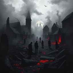A chilling artistic representation capturing the dark chapter of World War II that reveals unspeakable horrors
