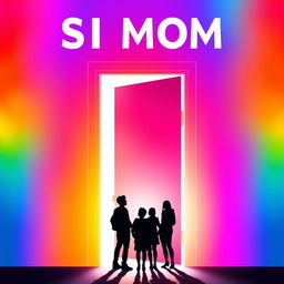 A vibrant, gradient background filled with rainbow colors, symbolizing LGBTQ+ pride and acceptance