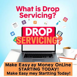 A dynamic and eye-catching blog post featured image representing the concept of drop servicing