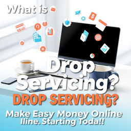 A dynamic and eye-catching blog post featured image representing the concept of drop servicing