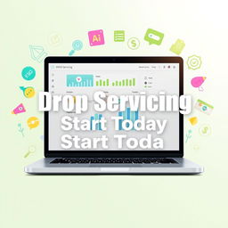 A visually appealing blog post featured image for the title 'Drop Servicing Start Today'