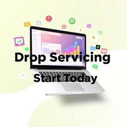 A visually appealing blog post featured image for the title 'Drop Servicing Start Today'