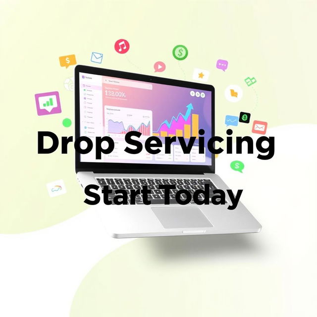 A visually appealing blog post featured image for the title 'Drop Servicing Start Today'