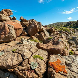 A striking photographic documentation of weathering, showcasing a variety of rock formations and landscapes that demonstrate different stages and types of weathering, such as chemical, physical, and biological