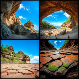 A comprehensive photographic documentation series showcasing the process of weathering in various landscapes of the Philippines