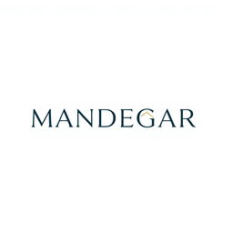 An attractive and appealing logo design for a real estate agency named 'MANDEGAR'